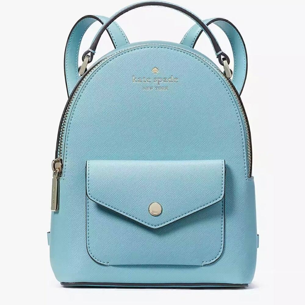 Kate Spade Schuyler Mini Backpack Smoky Blue - Picture 8 of 12
